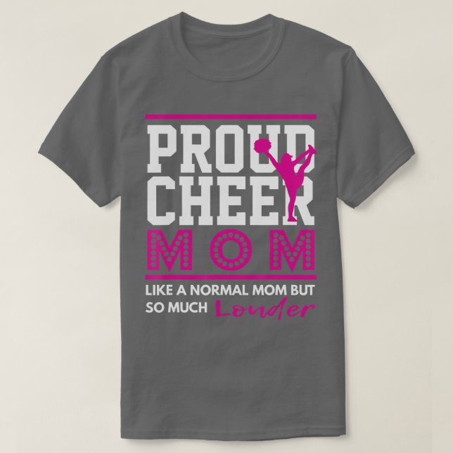Cheerlead Proud Cheer Mamma T Shirt (Design framsida)