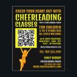 Cheerlead QR-kodsignatur, Cheerlead Classes Flygblad<br><div class="desc">Cheerwriter QR-kodsignatur,  Cheerlead Classes Advertising Flyers by the Affärskort Store.</div>