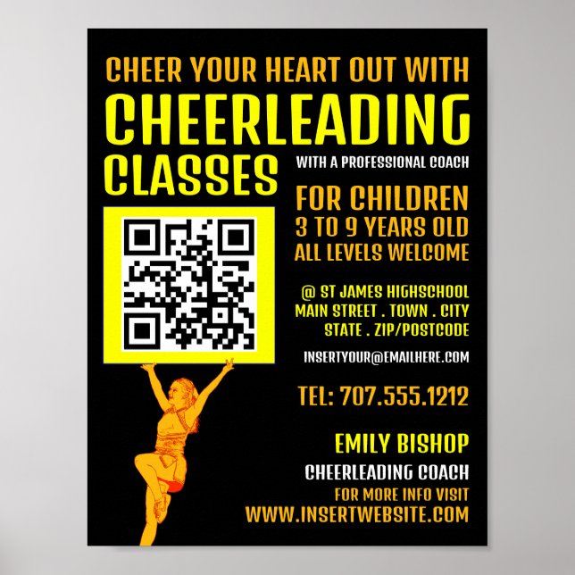 Cheerlead QR-kodsignatur, Cheerlead Classes Poster (Framsidan)
