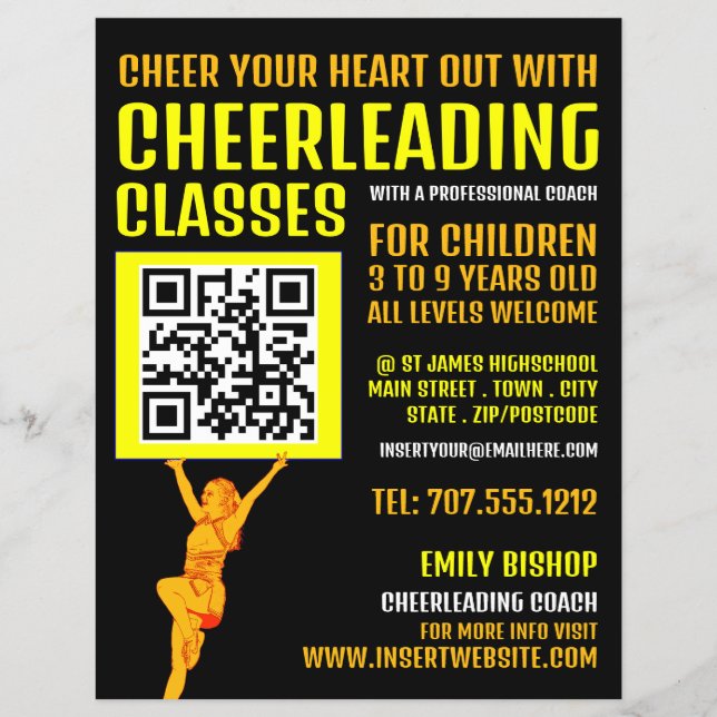 Cheerlead QR-kodsignatur, Cheerlead Classes Reklamblad (Framsidan)