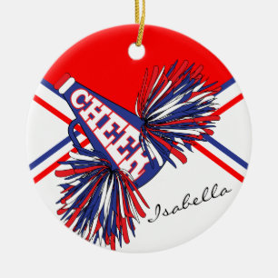 Cheerlead - Red, White och Blue Julgransprydnad Keramik