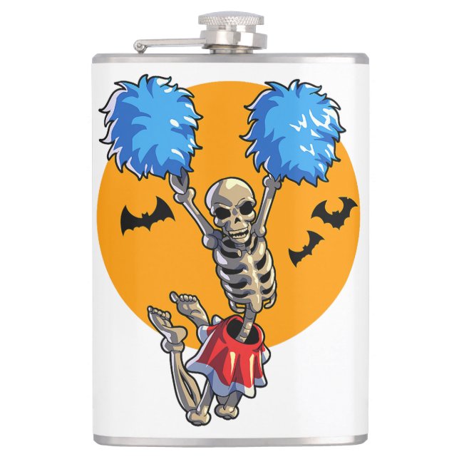Cheerlead Skeleton Halloween Cheer Mamma Girls Wo Fickplunta (Framsidan)
