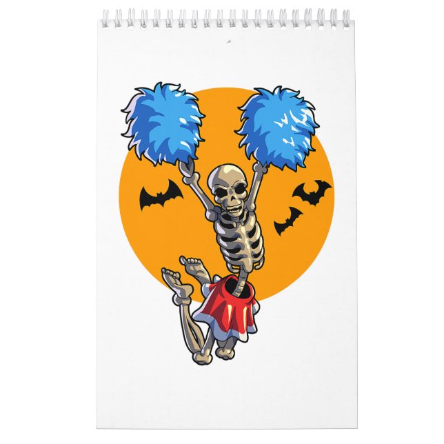 Cheerlead Skeleton Halloween Cheer Mamma Girls Wo Kalender (Omslag)