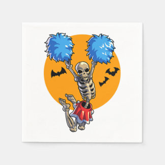 Cheerlead Skeleton Halloween Cheer Mamma Girls Wo Pappersservett