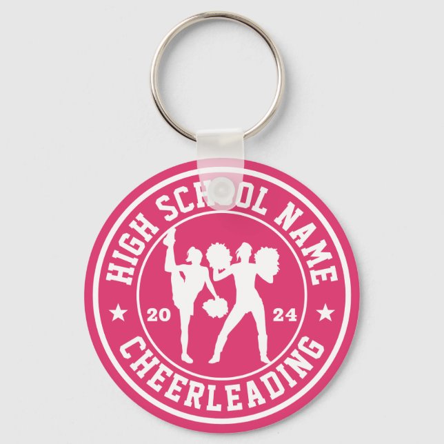 Cheerlead Squad Personlig Sports Nyckelring (Framsida)