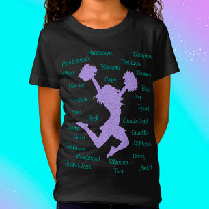 Cheerlead Terms Typography T-Shirt