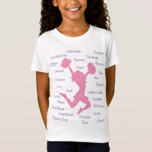 Cheerlead Terms Typography T-Shirt