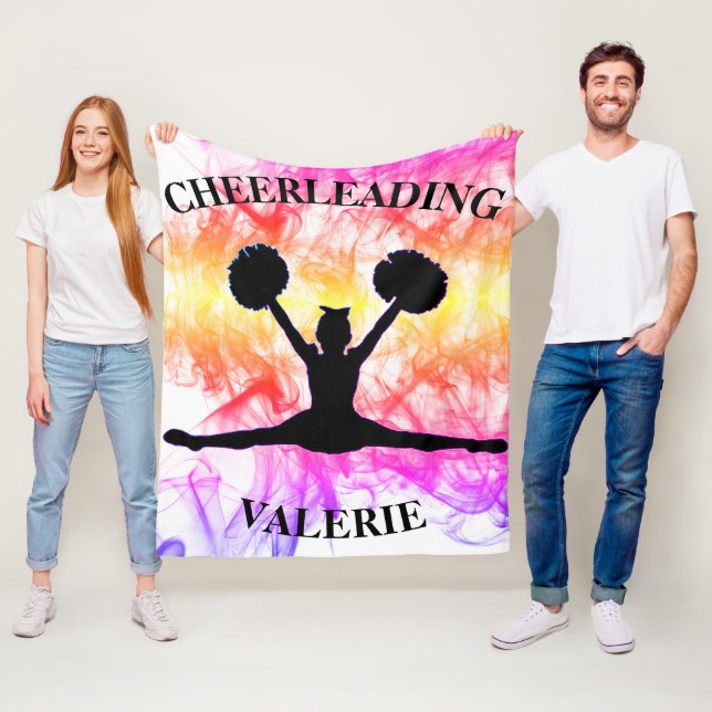 Cheerlead Watercolor Fleece Blanket (På plats)