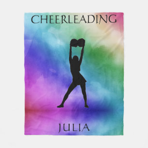 Cheerlead Watercolor Fleece Blanket