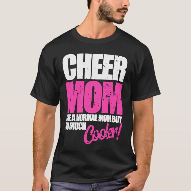Cheerleader Cheer Mom  Cute Cheerleading T Shirt (Framsida)