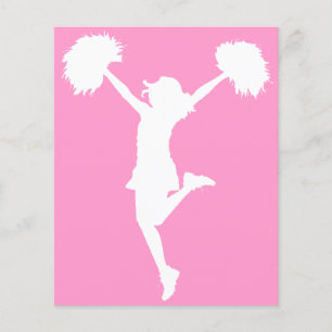 CheerLeader Cheering Cheering med Anpassadets bakg Flygblad