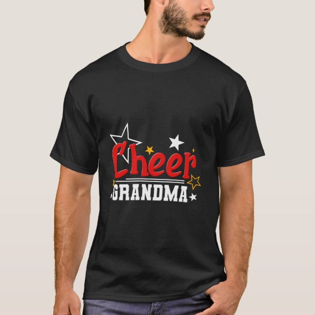 Cheerleader Cheerleading Cheer Mormor T Shirt (Framsida)
