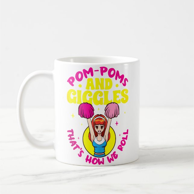 Cheerleader Cheerleading Cheerleading Kaffemugg (Vänster)