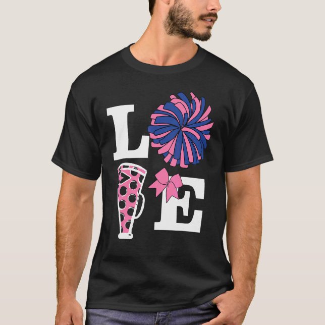 Cheerleader Cheerleading  Dansande Akrobatik T Shirt (Framsida)