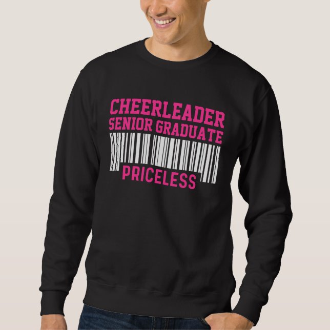 Cheerleader Cheerleading Glädjeröstande Senior Exa Lång Ärmad Tröja (Framsida)
