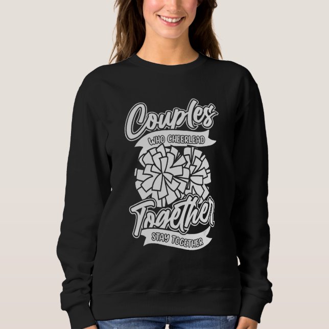 Cheerleader Couple Cheercaptain  Cheerleading T Shirt (Framsida)