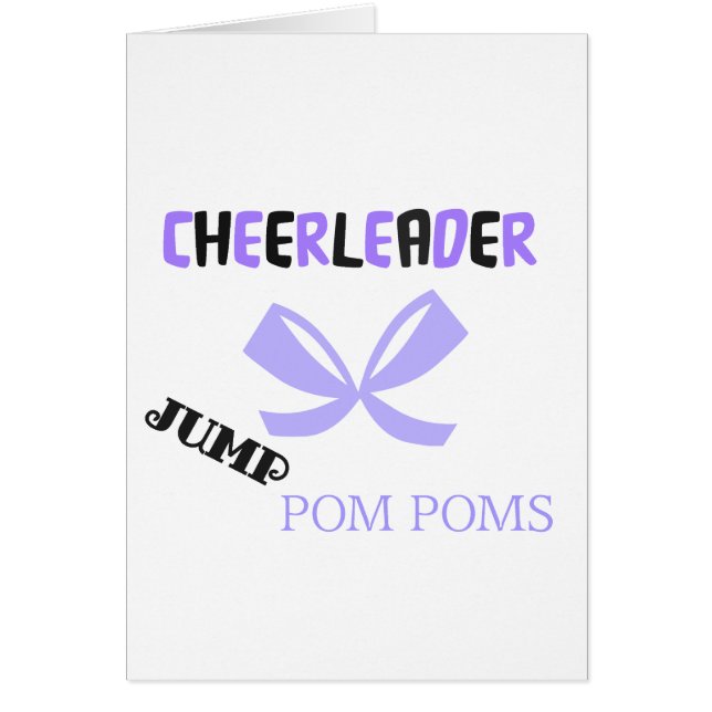 Cheerleader Dance Hälsningskort (Framsidan)