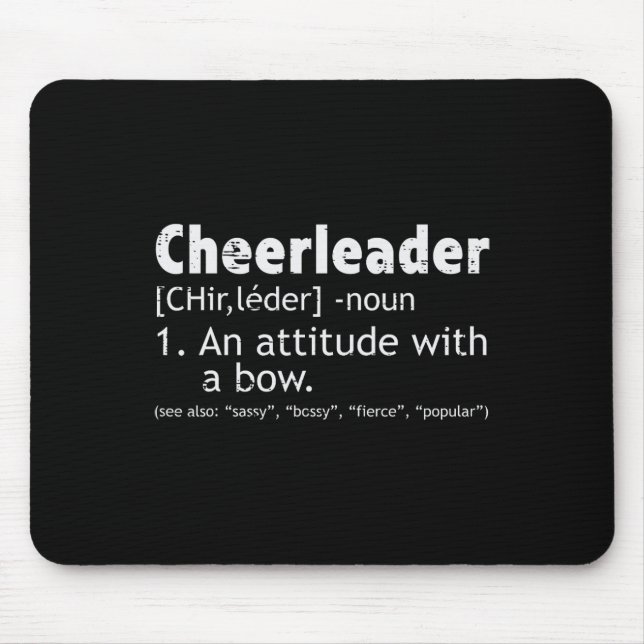 Cheerleader Definition Cheerleading Kvinnor Flicko Musmatta (Framsidan)