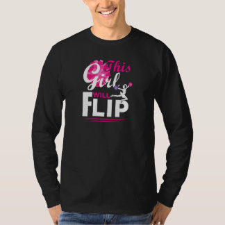 Cheerleader Den här tjejen kommer att flippa Cheer T Shirt