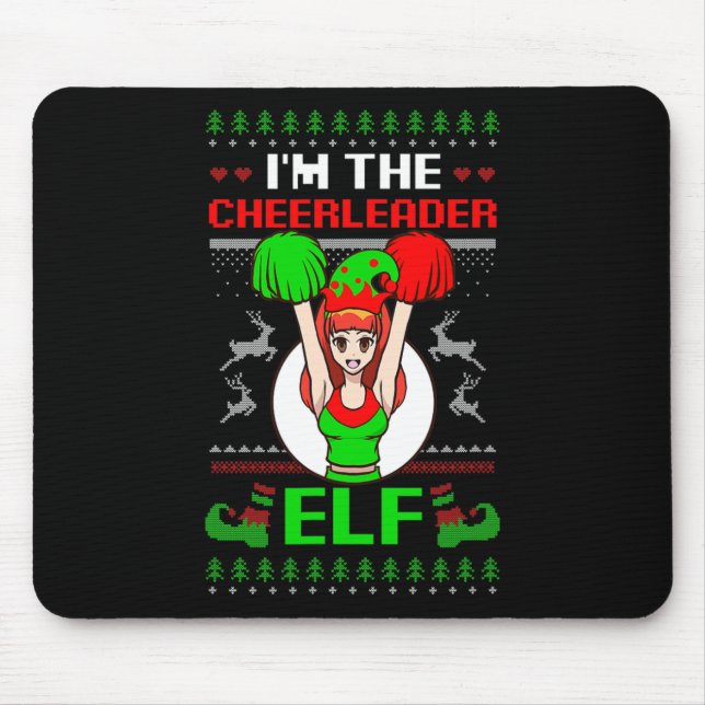 Cheerleader Elf Design Christmas Cheerleading  Musmatta (Framsidan)
