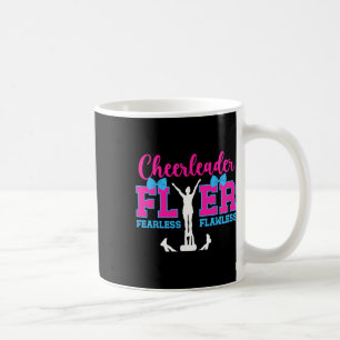 Cheerleader Flyer Räddnings Lös Flawless Cheer Fly Kaffemugg