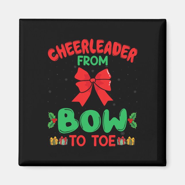 Cheerleader från huvud till tå Rolig Cheerleading  Magnet (Framsidan)