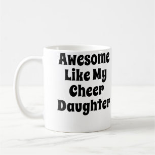 Cheerleader Glädjerop Pappa Mamma Cheerleading Kaffemugg