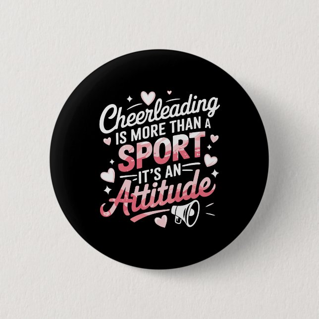 Cheerleader Glädjeyttrande Design För Cheerleading Knapp (Framsida)