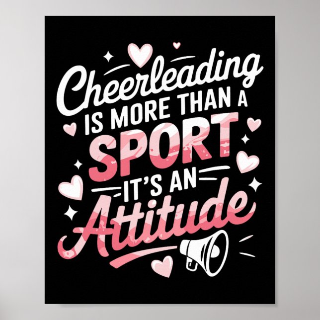 Cheerleader Glädjeyttrande Design För Cheerleading Poster (Framsidan)