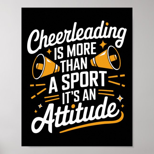 Cheerleader Glädjeyttrande Design För Cheerleading Poster (Framsidan)