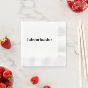CHEERLEADER Hashtag Pappersservett