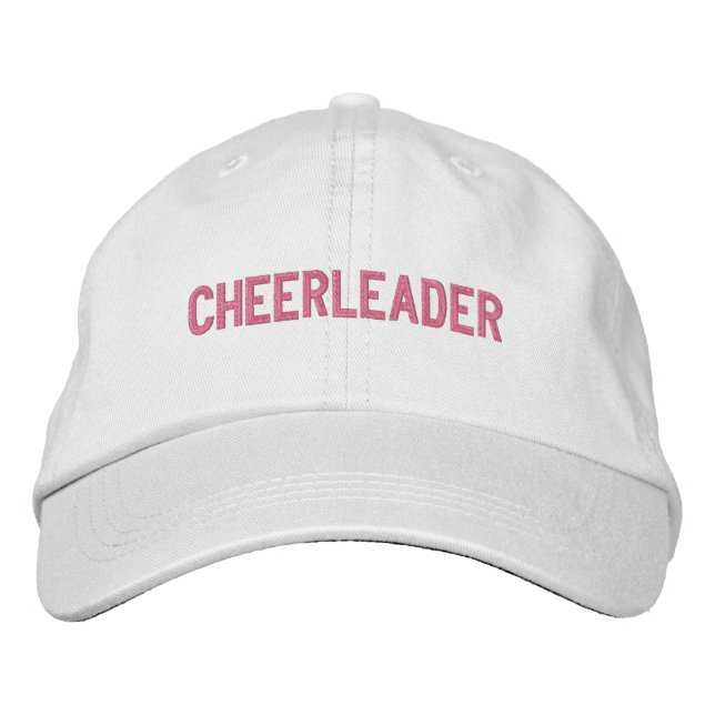 CHEERLEADER Hat Broderad Keps (Framsida)