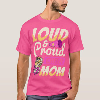 Cheerleader Högfrekvent Stolt Cheer Mamma Cheerlea T Shirt