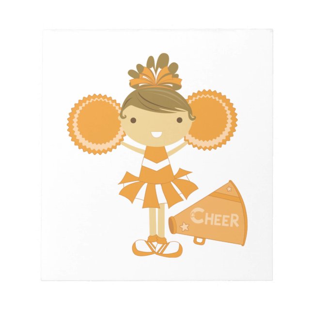 Cheerleader i orange anteckningsblock (Framsida)