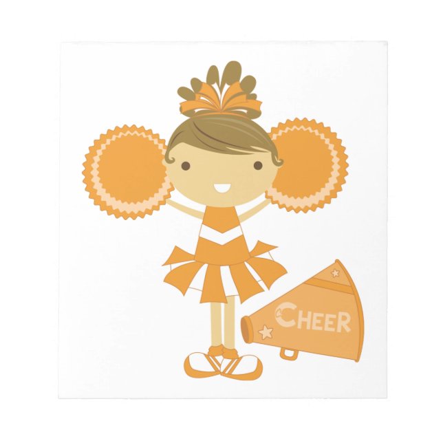 Cheerleader i orange anteckningsblock (Framsida)