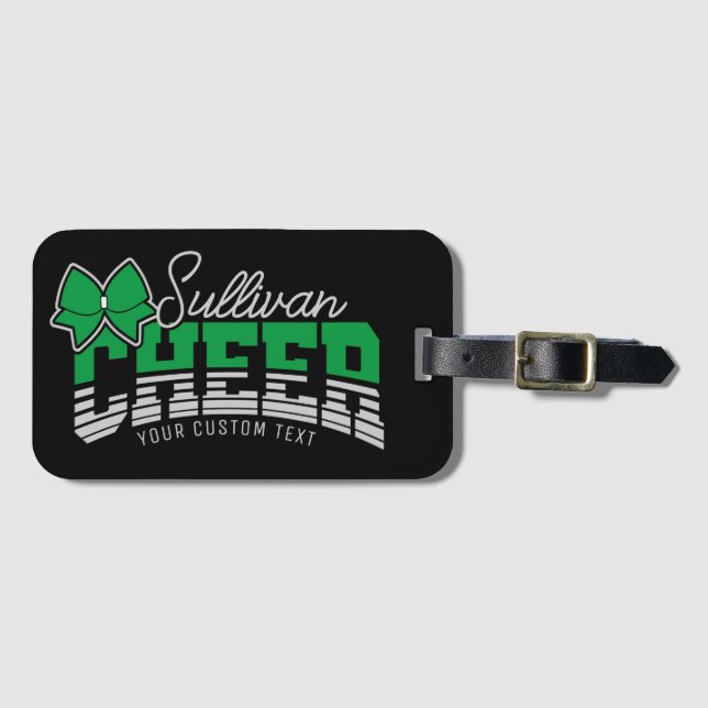 CheerLeader-Idrottsmannen för Cheerester Team ADD  Bagagebricka (Framsida horisontal)