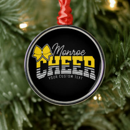 CheerLeader-Idrottsmannen för Cheerester Team ADD  Julgransprydnad Metall