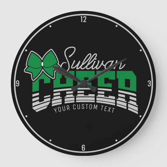 CheerLeader-Idrottsmannen för Cheerester Team ADD  Stor Klocka (Framsida)