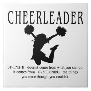 Cheerleader inspiration Quote Kakelplatta