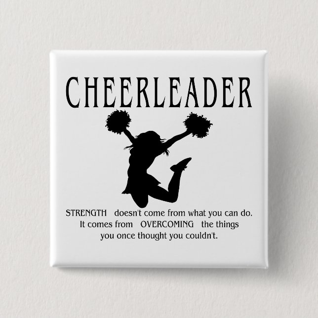 Cheerleader inspiration Quote Knapp (Framsida)
