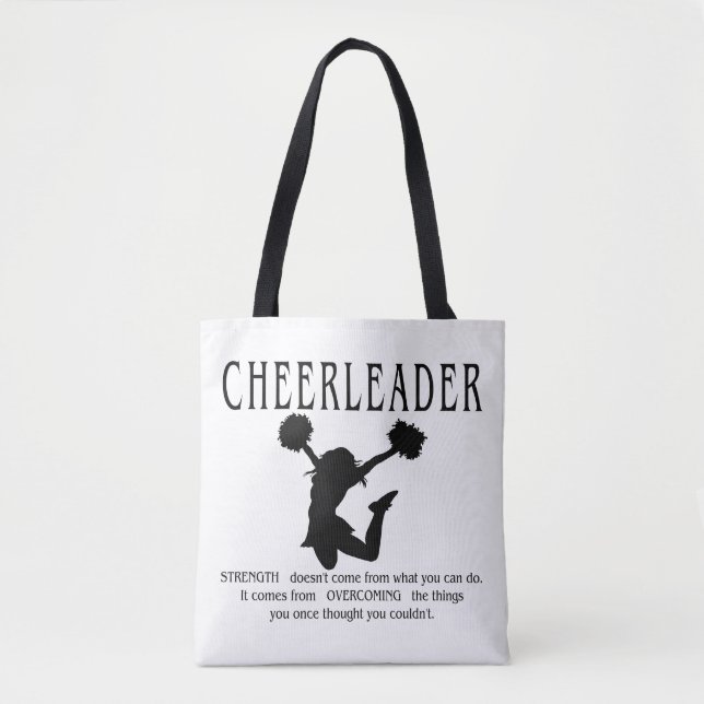 Cheerleader inspiration Quote Tygkasse (Framsida)
