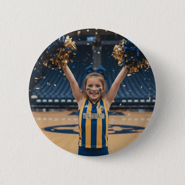 Cheerleader Lägg till foto  Knapp (Framsida)