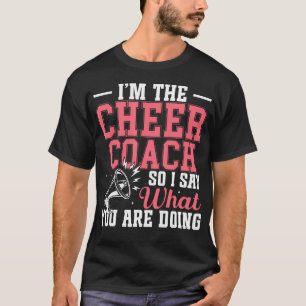 Cheerleader Ledarskap Tränar Poms Jag Är Cheer Trä T Shirt
