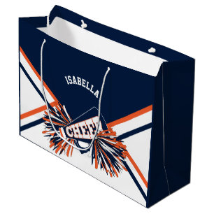 Cheerleader - Mörk blått, Orange, vit - stor
