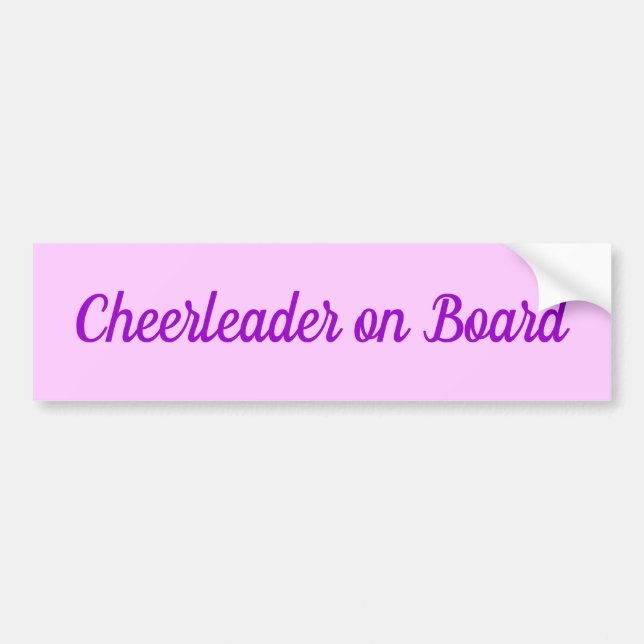 Cheerleader Ombord bildäckslapp Bildekal (Framsidan)