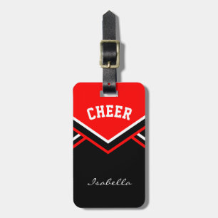 Cheerleader Outfit i rött Bagagebricka