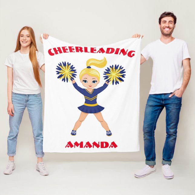 CheerLeader Personlig Fleece Blanket (På plats)