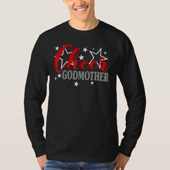 Cheerleader Proud Cheer Godmother Pride Sports Sup T Shirt (Framsida)