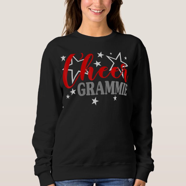 Cheerleader Proud Cheer Grammie Pride Sports Suppo T Shirt (Framsida)