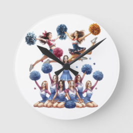 Cheerleader Rund Klocka